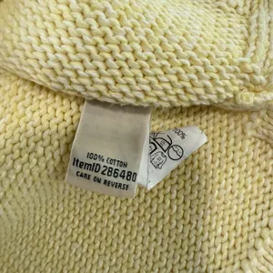 LL Bean Butter Yellow V Neck‎ Pullover Cotton Tunic Sweater Size SMALL thumbnail 10