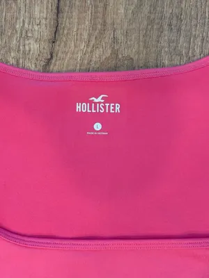 Hollister Live in the Moment Hot Pink Square Neck Short Sleeve Top thumbnail 2