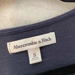 Abercrombie & Fitch Size S Navy Blue Soft Slub Knit Wrap Front Tank Top thumbnail 9