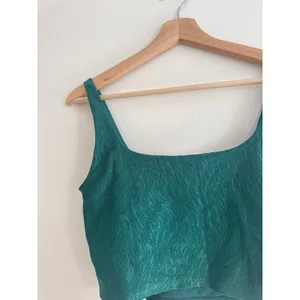 BANDIER Jacquard Green Tempo Crop Bra Size Small thumbnail 8