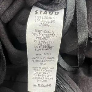 Staud dart‎ waist straight leg trouser black sz 4 thumbnail 4