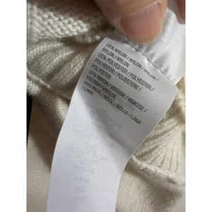 C. Wonder Sweater Cream M Womens Cable Knit Wool Blend Pullover thumbnail 4