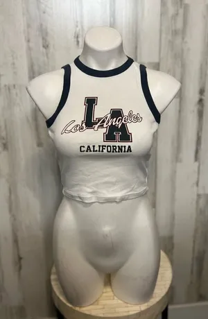 White crop top White Size L thumbnail 1