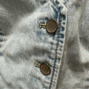 Zara Jean Denim Vneck Crop Top thumbnail 3