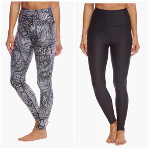 Beyond Yoga Flip It And Reverse It High Waisted Yoga Leggings Gray/Black thumbnail 2