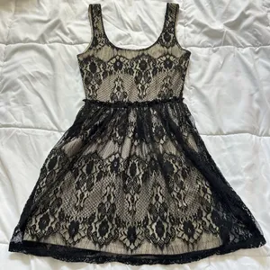 VTG Wet Seal‎ Mini Babydoll Womens Small Dark Fairy 90s Y2K Whimsigoth 2000s Tan thumbnail 6