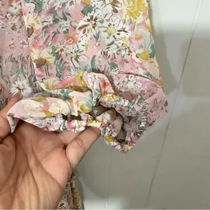 ASTR The Label Kaylini Floral Maxi Dress Pink Multicolor Size M thumbnail 4