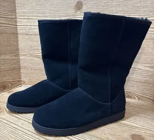 Universal Threads Sarah Boots‎ Women 6 Black Suede Shearling Winter Snow Lined thumbnail 1