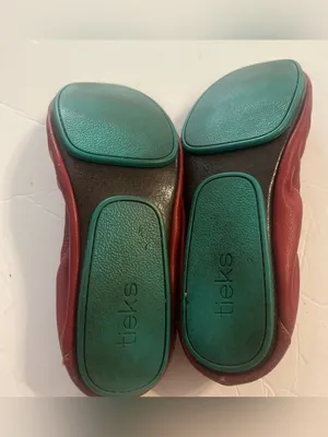 Tieks By Gavrieli Leopard Burgundy Ballet Flats Size 7.5 thumbnail 5