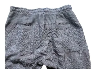 Johnny Was lace look and embroidered pants beige sz Small NWOT thumbnail 4