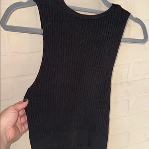 Free People knit sweater vest jeweled pave button small NEW sleeveless black thumbnail 5