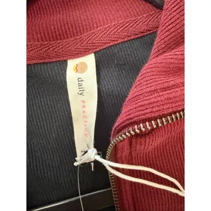 NWT Anthropologie Daily Practice Ribbed Knit 1/4 Zip Mock Neck Midi Dress Size S thumbnail 7