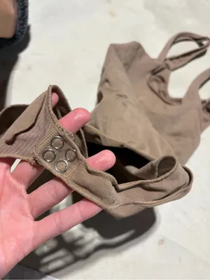 Yitty Ruched tank top bodysuit in Taupe XL/XXL thumbnail 2