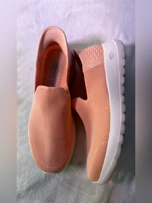 Skechers Pink Mesh Slip-On Walking Sneakers thumbnail 6