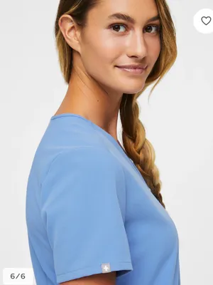 FIGS Catarina Ceil Blue Small Scrub top thumbnail 6