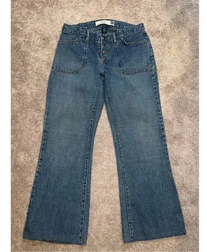 Women’s GAP Flare 100% Cotton Medium Wash Jeans 10 thumbnail 4