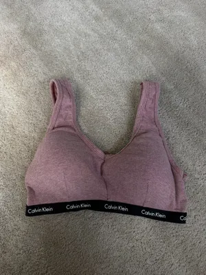 Calvin Klein Mauve Ribbed Bralette Size M thumbnail 2