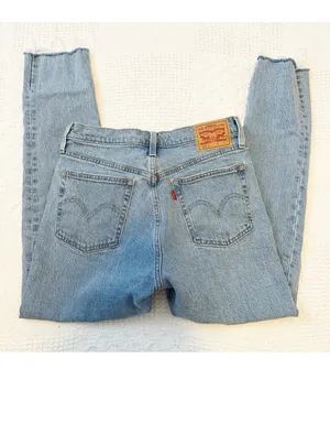 Levis 501 S Skinny High Waist Jeans Filiforme Raw Hem Frayed 27 thumbnail 4
