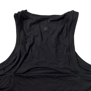 Lululemon Black Open Back Crop Top Women Size 4 | 65-25 thumbnail 4