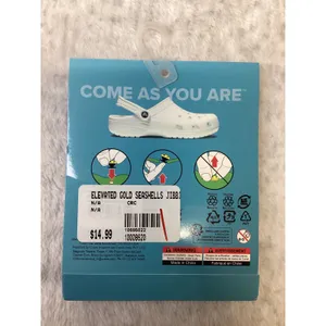 Crocs Jibbitz Elevated Gold‎ Seashells Wishbone Pearl 3-Pack Shoe-Charms… thumbnail 3