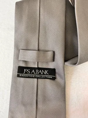 Jos.A.Bank Silk Tie Men's Necktie Executive Collection Grey Office thumbnail 8