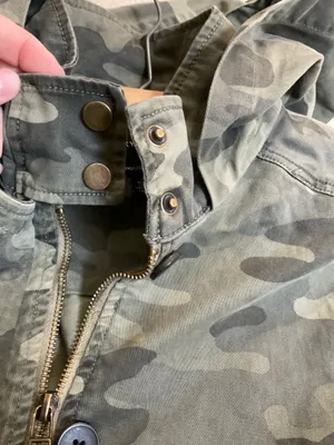 Lucky Brand Camo Coat Green Parka Anorak Jacket Women’s thumbnail 10