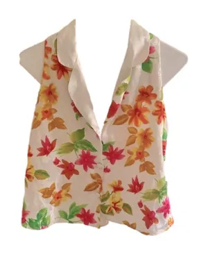 VICTORIA’S SECRET Floral Silky Sleeveless Top thumbnail 1