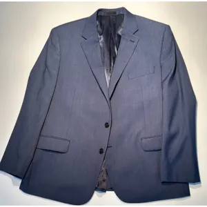Lauren Ralph Lauren Men’s 46R Navy Blue Wool Blend Two Button Blazer Sport Coat thumbnail 3