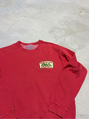 Morgan wallen one night at a time 865 patch Red Crewneck Sweatshirt large thumbnail 2