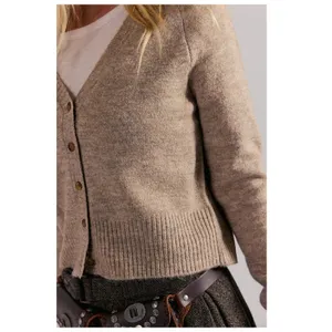 Free People School Girl Crop Softspun Cardigan Size XS thumbnail 3