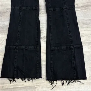 Tinseltown Black Fringe Bottom Flare Women's/Junior's Jeans Size 9 thumbnail 4