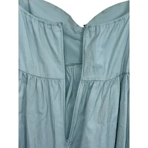 Abercrombie & Fitch Sage Green Babydoll Puff Sleeve Mini Dress Womens Size Large thumbnail 9