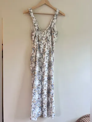 Abercrombie Cinched Neck Slip Midi Floral Dress - Wedding Guest / Occasion - XSP thumbnail 6