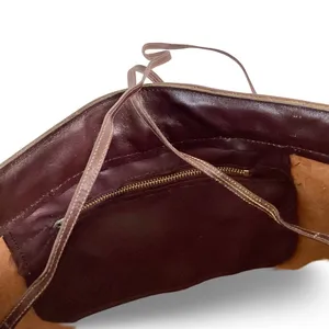 Vintage Brown Leather Clutch thumbnail 6
