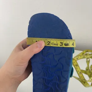 Birkenstock Two Tone Blue Leather Arizona Dual Strap Summer Slip On Sandals thumbnail 13