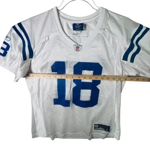 Reebok Indianapolis Colts Peyton Manning 18 Jersey Womens Medium White Blue NFL‎ thumbnail 5