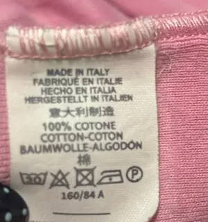 pink striped Brandy Melville Tee shirt thumbnail 3
