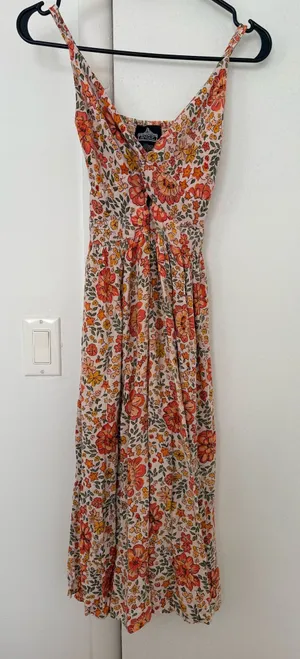 Angie Floral Summer Midi Dress Size Small thumbnail 1