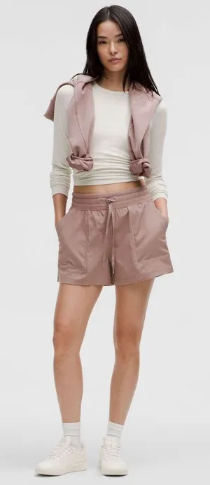 Lululemon Dance Studio High Rise Short 3.5” Twilight Rose Size 8 EUC thumbnail 1