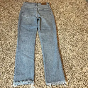 Madewell The Perfect Vintage Jean Light Wash Frayed Hem Cropped Bootcut‎ Size 24 thumbnail 8