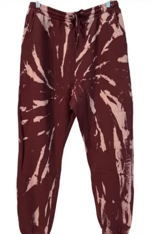 NWT 525 America X Revolve Dip Dyed Tie dye Print Joggers pants womens size Large thumbnail 1