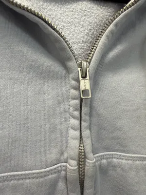 Brandy Melville Light Blue Zip-Up Hoodie thumbnail 7