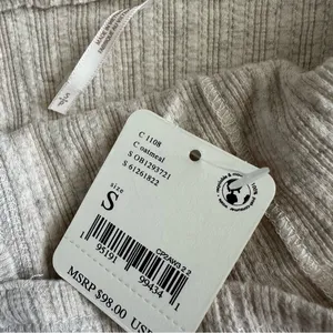 Free People Dreaming Peplum Top In Oatmeal thumbnail 6