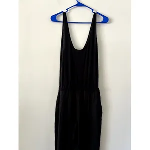 Monrow Revolve Black Henley Loungewear Athleisure Jumpsuit NWT Size XS thumbnail 6