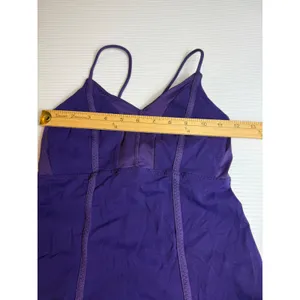 Lululemon Purple Tank Top Built In Bra Yoga Workout Athleisure Size 4‎ thumbnail 6