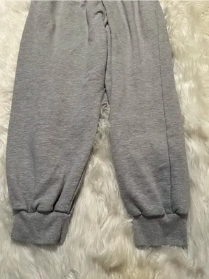 Yovela Women's Size Medium Sweatpants Light Heather Gray Jogger Baggy High-Rise thumbnail 7