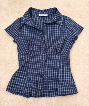 Princess Polly NWOT navy blouse thumbnail 3
