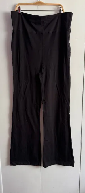 Black Yoga Pants, 3X thumbnail 1