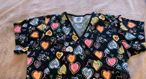 Landau Scrub Top Black thumbnail 2