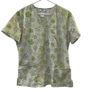 Women's Holiday Scrub Tops Size M Size M thumbnail 5